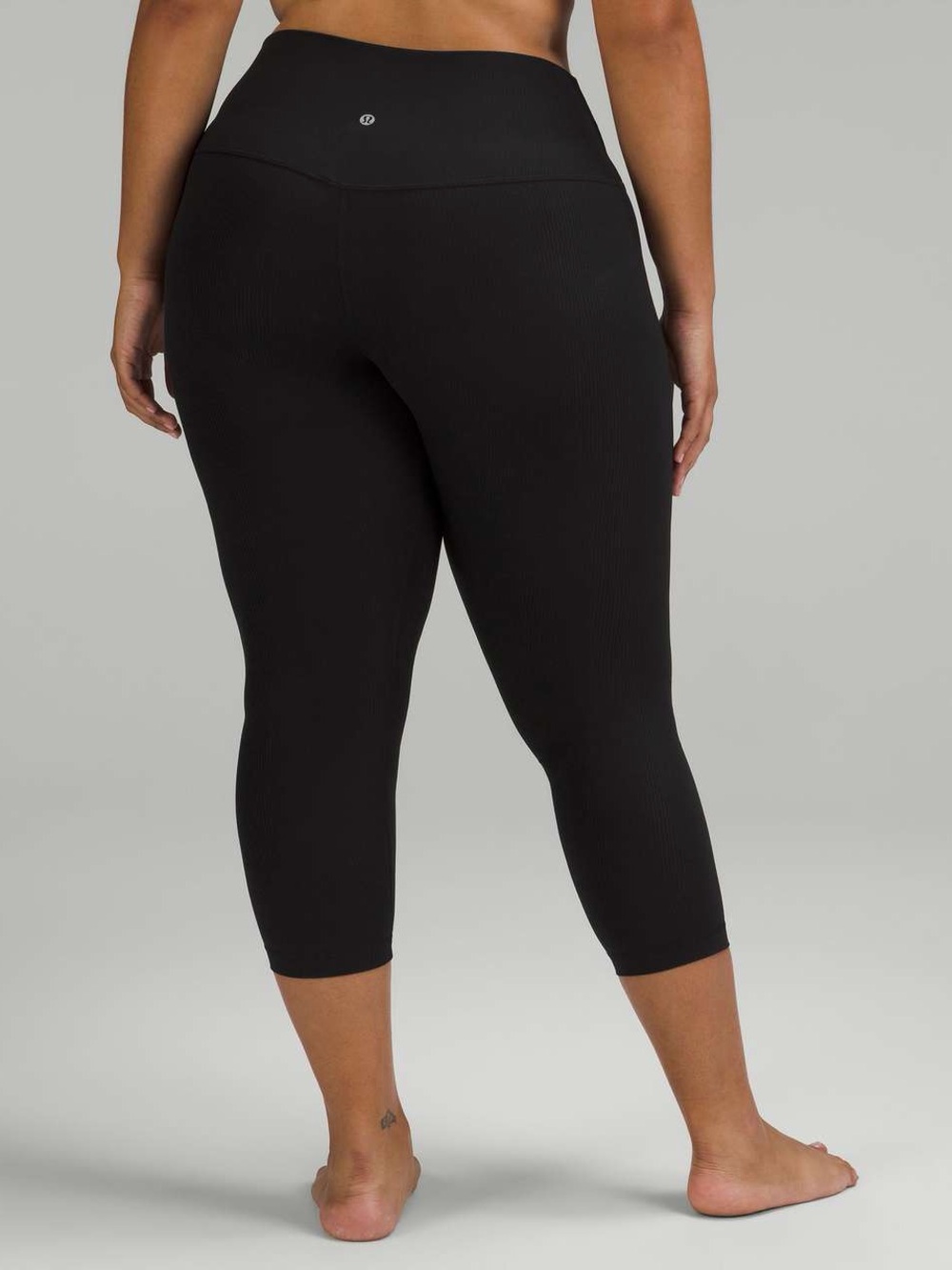 Lululemon Align Ribbed High-Rise Crop 23" Black Size 2
